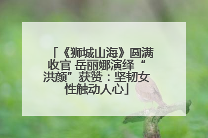 《狮城山海》圆满收官 岳丽娜演绎“洪颜”获赞：坚韧女性触动人心