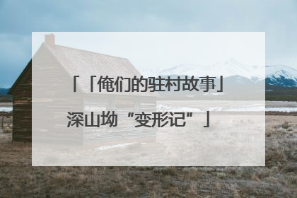 「俺们的驻村故事」深山坳“变形记”