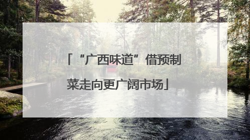 “广西味道”借预制菜走向更广阔市场