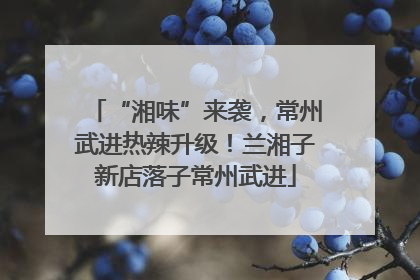 “湘味”来袭，常州武进热辣升级！兰湘子新店落子常州武进