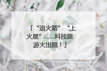 “追火箭”“上火星”……科技旅游火出圈！