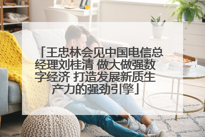 王忠林会见中国电信总经理刘桂清 做大做强数字经济 打造发展新质生产力的强劲引擎