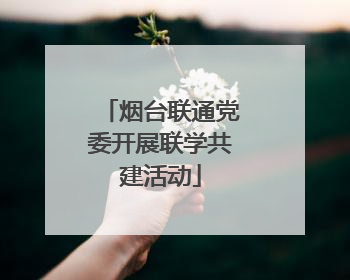 烟台联通党委开展联学共建活动
