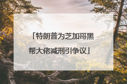 特朗普为芝加哥黑帮大佬减刑引争议