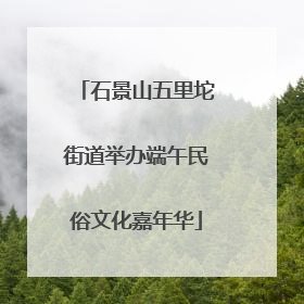 石景山五里坨街道举办端午民俗文化嘉年华