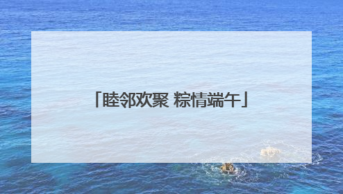 睦邻欢聚 粽情端午