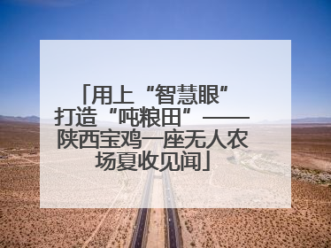 用上“智慧眼” 打造“吨粮田”——陕西宝鸡一座无人农场夏收见闻