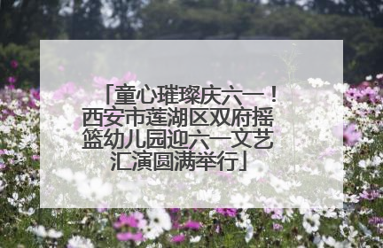童心璀璨庆六一！西安市莲湖区双府摇篮幼儿园迎六一文艺汇演圆满举行
