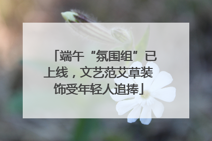 端午“氛围组”已上线，文艺范艾草装饰受年轻人追捧