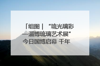 组图｜“琉光璃彩—淄博琉璃艺术展”今日国博启幕 千年窑火绽放京城