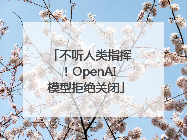 不听人类指挥！OpenAI模型拒绝关闭