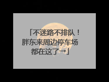 不迷路不排队！胖东来周边停车场都在这了→