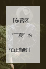 东营区：“三夏”农忙正当时