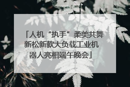 人机“执手”柔美共舞 新松新款大负载工业机器人亮相端午晚会