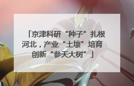京津科研“种子”扎根河北，产业“土壤”培育创新“参天大树”