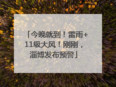 今晚就到！雷雨+11级大风！刚刚，淄博发布预警
