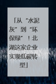 从“水泥灰”到“环保绿”！北湖这家企业实现低碳转型