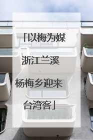 以梅为媒 浙江兰溪杨梅乡迎来台湾客