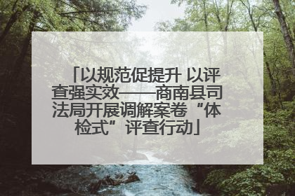 以规范促提升 以评查强实效——商南县司法局开展调解案卷“体检式”评查行动