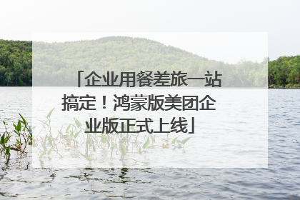 企业用餐差旅一站搞定！鸿蒙版美团企业版正式上线