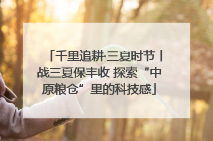千里追耕·三夏时节丨战三夏保丰收 探索“中原粮仓”里的科技感