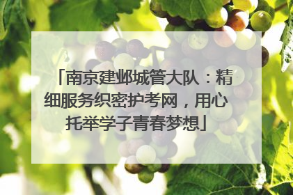 南京建邺城管大队：精细服务织密护考网，用心托举学子青春梦想