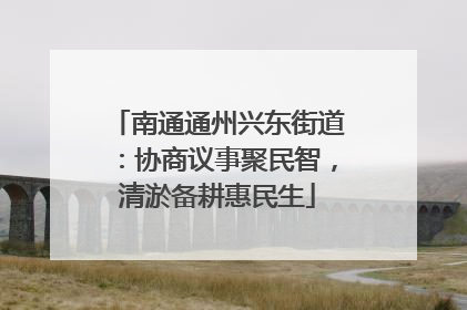 南通通州兴东街道：协商议事聚民智，清淤备耕惠民生