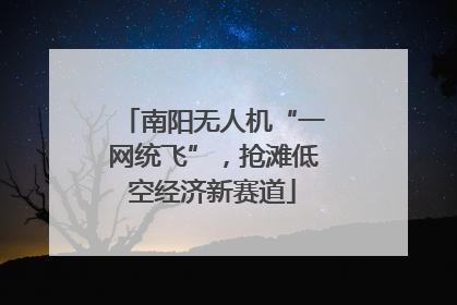 南阳无人机“一网统飞”，抢滩低空经济新赛道