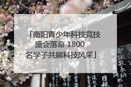 南阳青少年科技竞技盛会落幕 1800 名学子共展科技风采