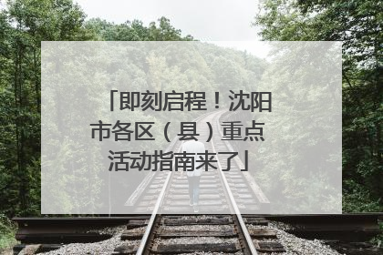 即刻启程！沈阳市各区（县）重点活动指南来了