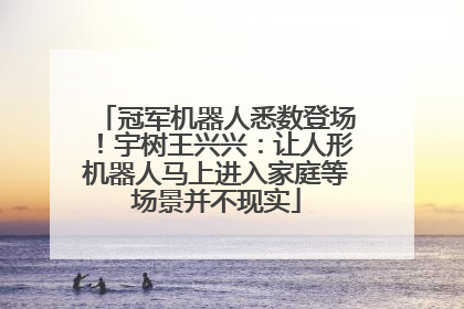 冠军机器人悉数登场！宇树王兴兴：让人形机器人马上进入家庭等场景并不现实