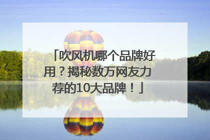 吹风机哪个品牌好用？揭秘数万网友力荐的10大品牌！
