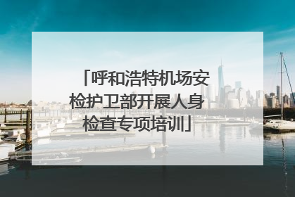 呼和浩特机场安检护卫部开展人身检查专项培训