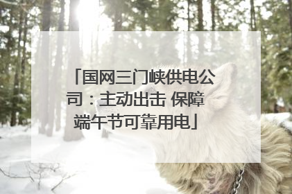 国网三门峡供电公司：主动出击 保障端午节可靠用电