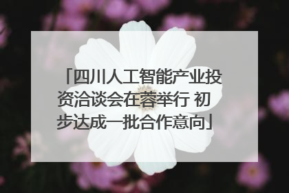 四川人工智能产业投资洽谈会在蓉举行 初步达成一批合作意向