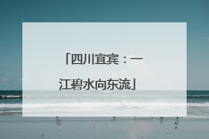 四川宜宾：一江碧水向东流