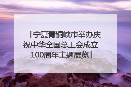 宁夏青铜峡市举办庆祝中华全国总工会成立100周年主题展览