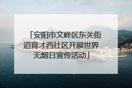 安阳市文峰区东关街道育才西社区开展世界无烟日宣传活动