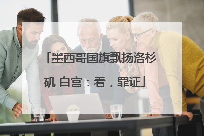 墨西哥国旗飘扬洛杉矶 白宫：看，罪证