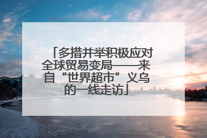 多措并举积极应对全球贸易变局——来自“世界超市”义乌的一线走访