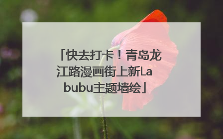 快去打卡！青岛龙江路漫画街上新Labubu主题墙绘