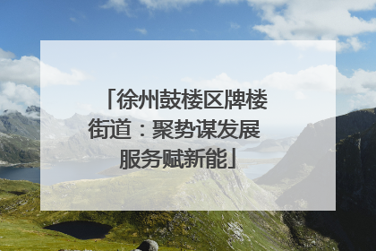 徐州鼓楼区牌楼街道：聚势谋发展 服务赋新能