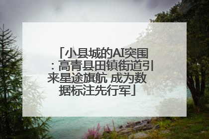 小县城的AI突围：高青县田镇街道引来星途旗航 成为数据标注先行军