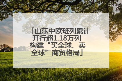 山东中欧班列累计开行超1.18万列 构建“买全球、卖全球”商贸格局