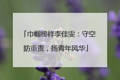 巾帼榜样李佳雯：守空防重责，扬青年风华