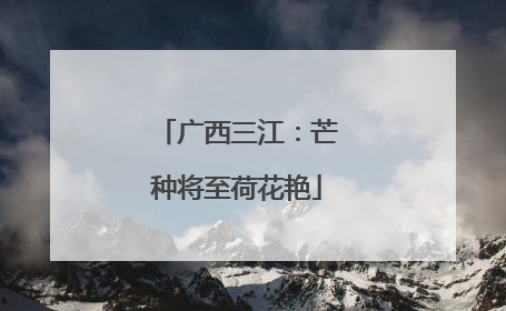 广西三江：芒种将至荷花艳