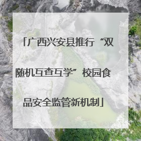 广西兴安县推行“双随机互查互学”校园食品安全监管新机制