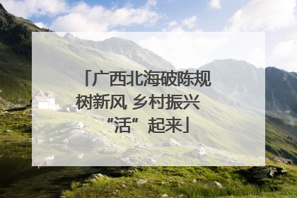 广西北海破陈规树新风 乡村振兴“活”起来