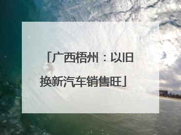广西梧州：以旧换新汽车销售旺