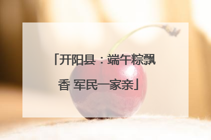 开阳县：端午粽飘香 军民一家亲